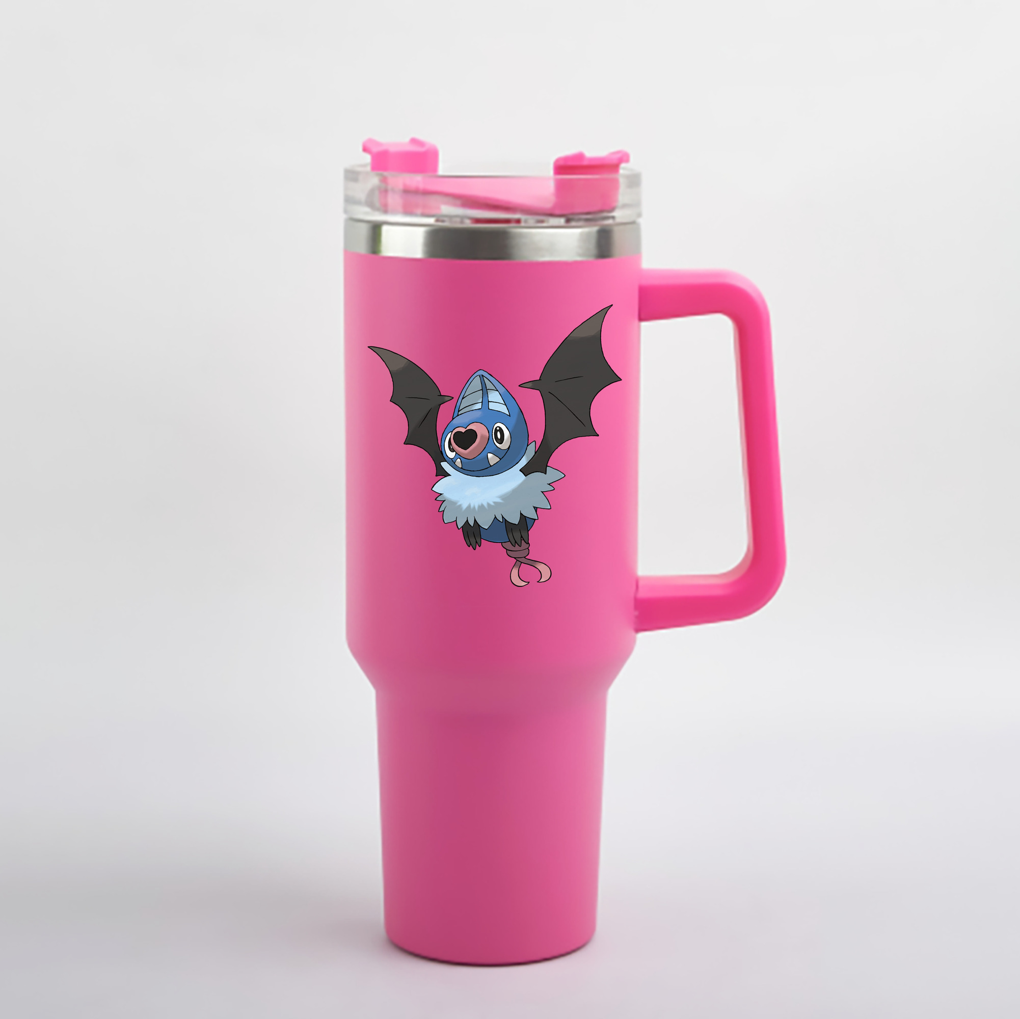 （画像用） ポケットモンスター Pokémon 1200mL車用タンブラー - クリスタルステッカー（プラスチックストロー付き）